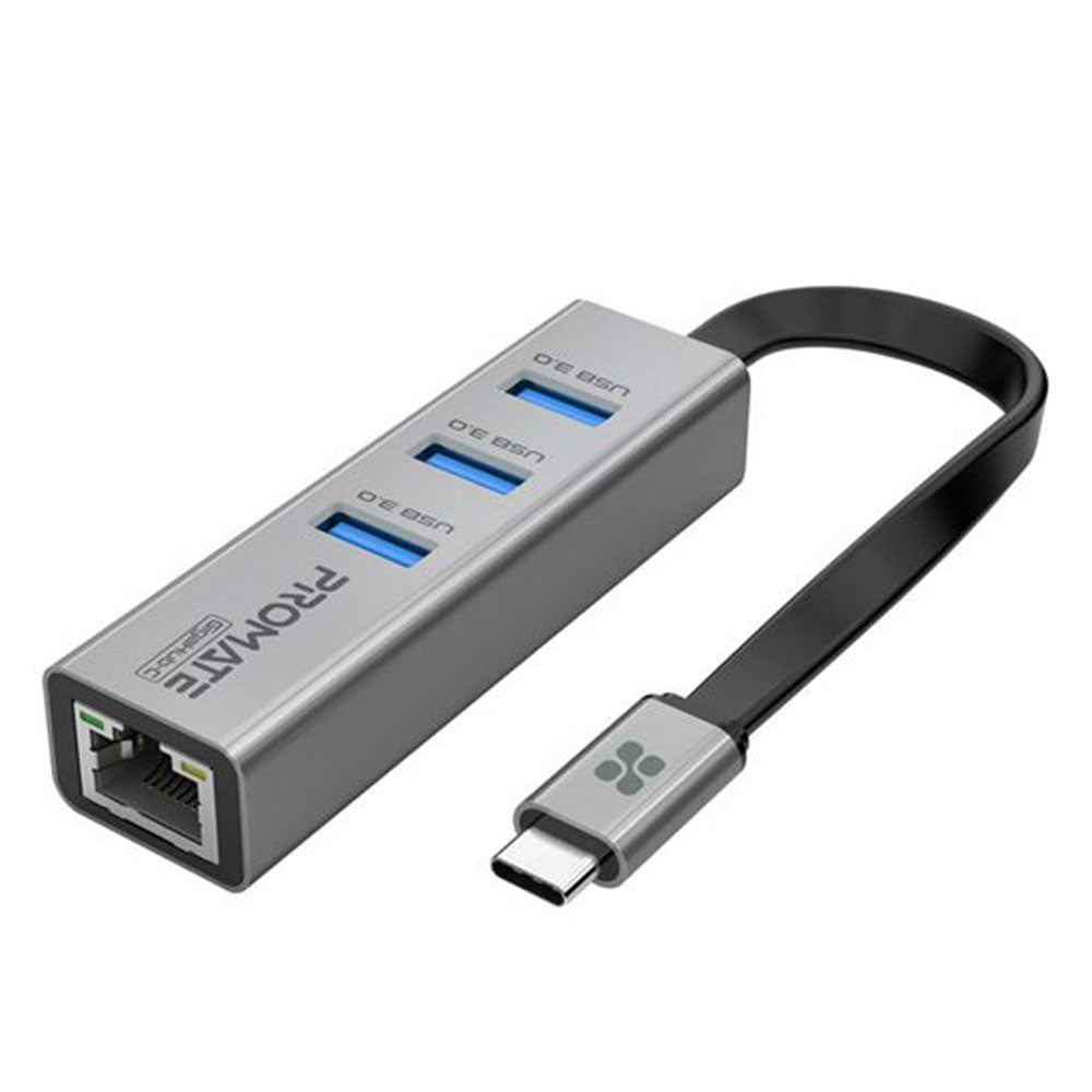 Promate Gigahub-C Multi-Port USB Hub With Ethernet Port Promate Gigahub-C Multi-Port USB Hub With Ethernet Port